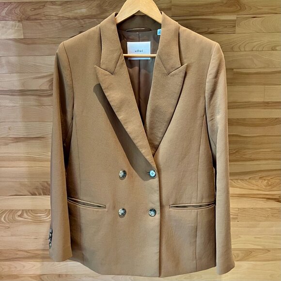 🤎 Wilfred Destiny Blazer (Camel) – Size 4 – Aritzia Classic - Picture 6 of 15